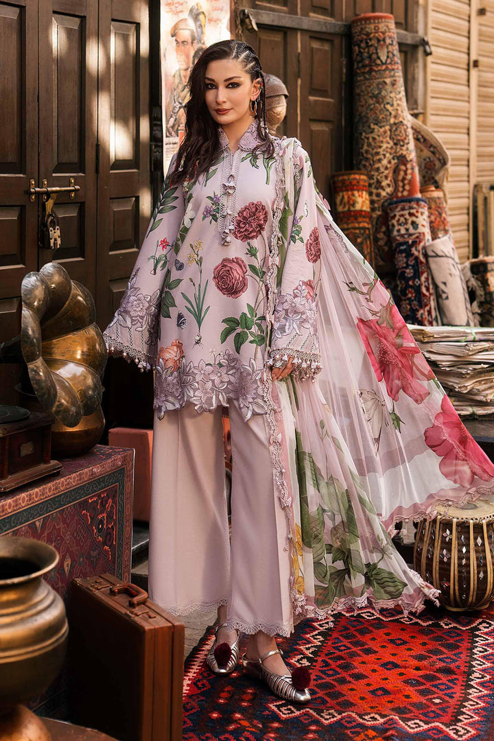 M Prints by Maria B Unstitched Printed Cambric 3 Piece Suit MB26UPC 9A - Casual Collection