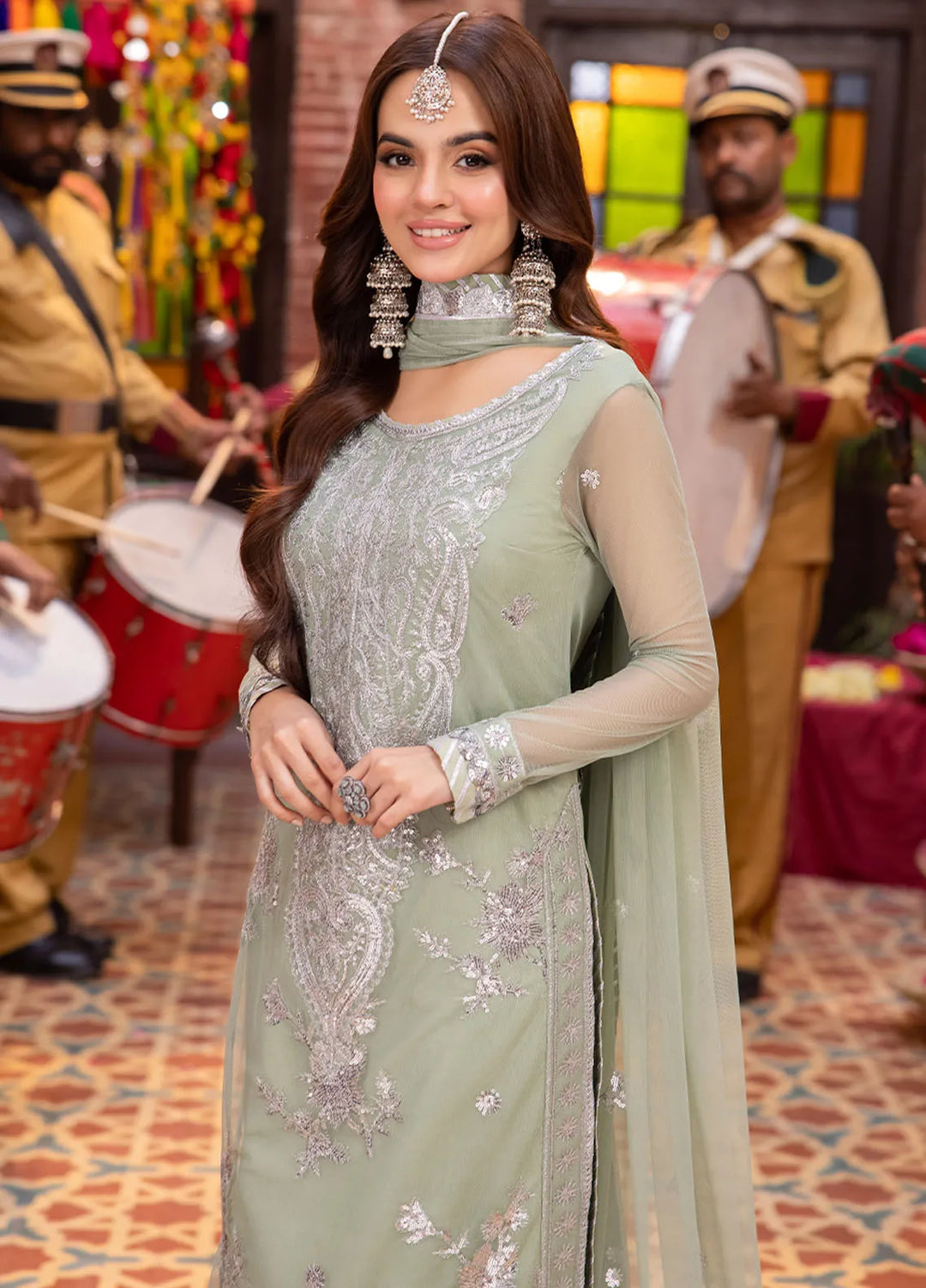 Pyaar Diyan Gallan By Asim Jofa Embroidered Net Suit Unstitched 3 Piece AJEM-01 - Festive Collection
