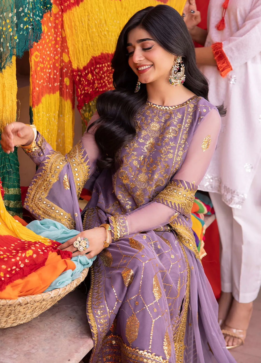 Pyaar Diyan Gallan By Asim Jofa Embroidered Net Suit Unstitched 3 Piece AJEM-02 - Festive Collection