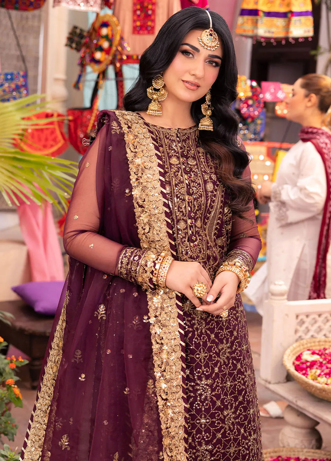 Pyaar Diyan Gallan By Asim Jofa Embroidered Organza Suit Unstitched 3 Piece AJEM-24 - Festive Collection