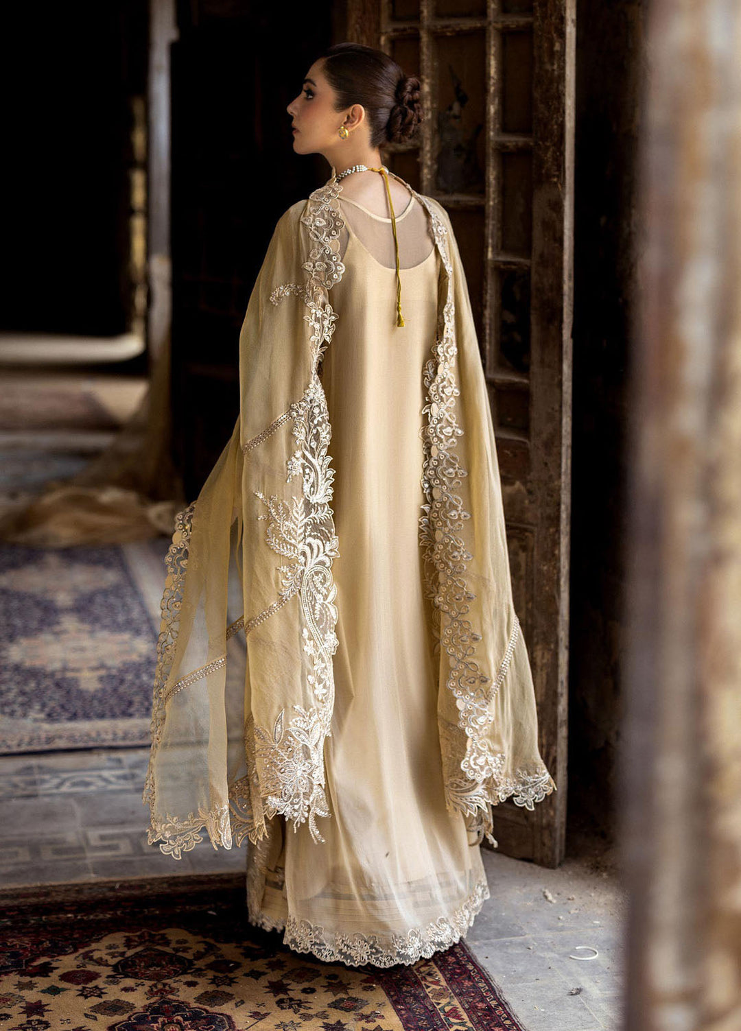 Qalamkar Embroidered Chiffon Suits Unstitched 3 Piece QLM25QC WC-07 Heela - Formals Collection