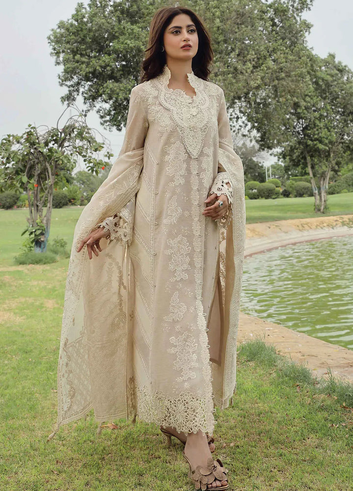 Qalamkar Embroidered Lawn Suit Unstitched 3 Piece QLM24F PS-02 Erica - Festive Collection