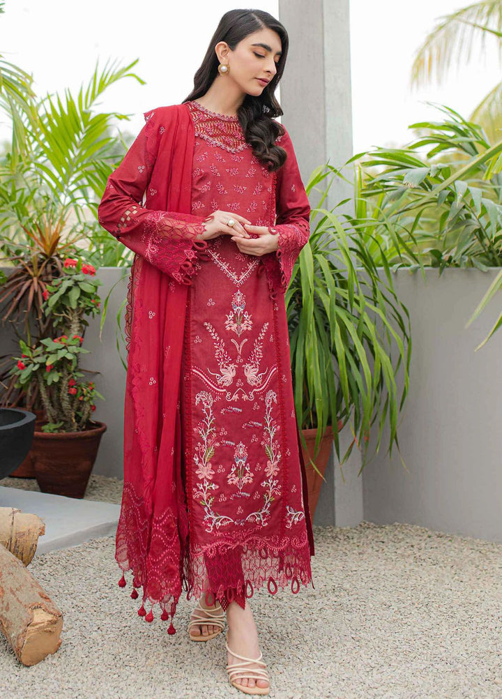 Qalamkar Embroidered Lawn Suits Unstitched 3 Piece QLM24Q JK-14 Manon - Summer Collection