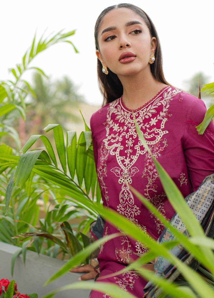 Qalamkar Embroidered Lawn Suits Unstitched 3 Piece QLM24Q JK-16 Seraphina - Summer Collection