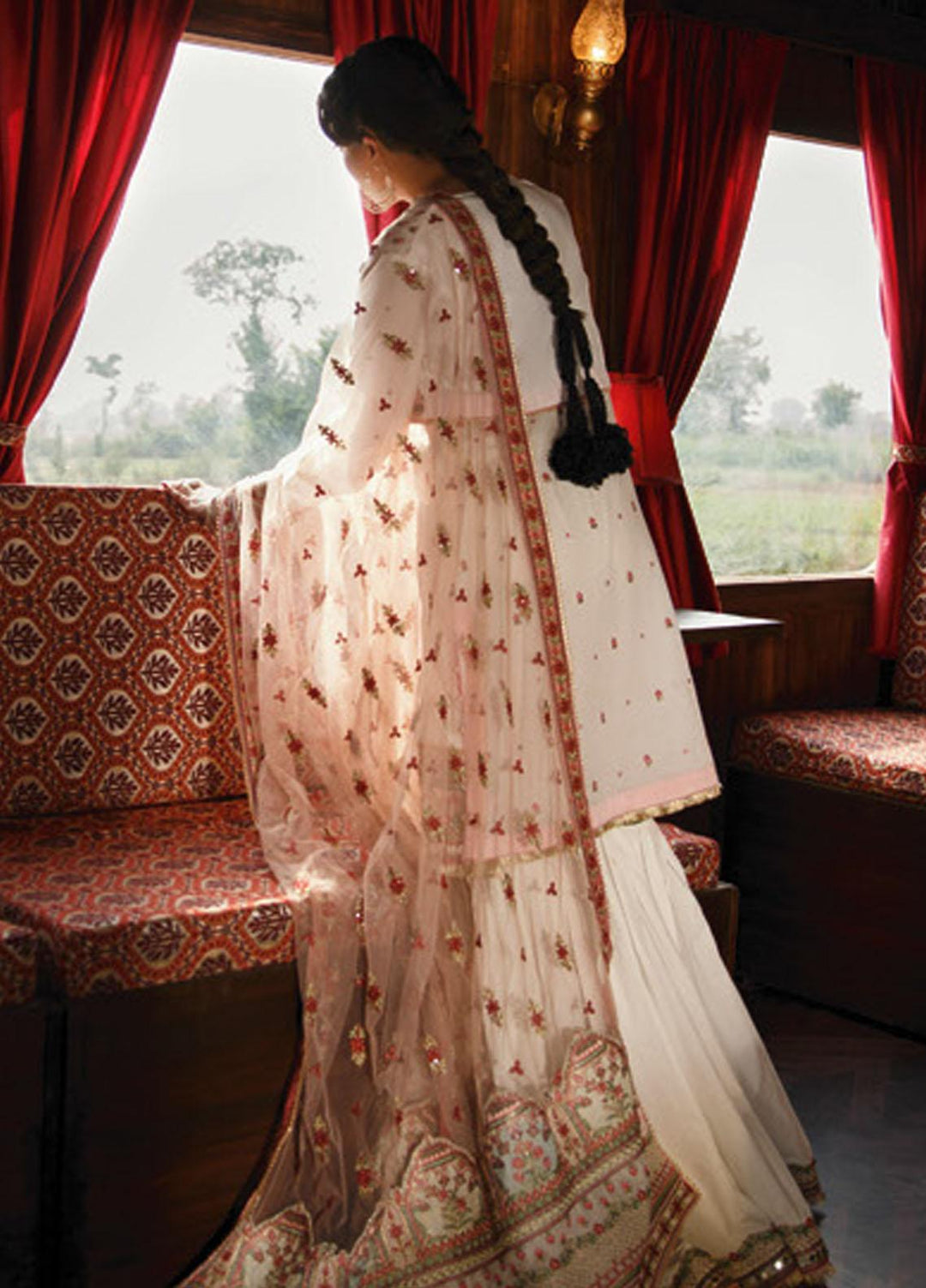Qalamkar Embroidered Lawn Suits Unstitched 3 Piece QLM21LF FX-04 - Luxury Collection