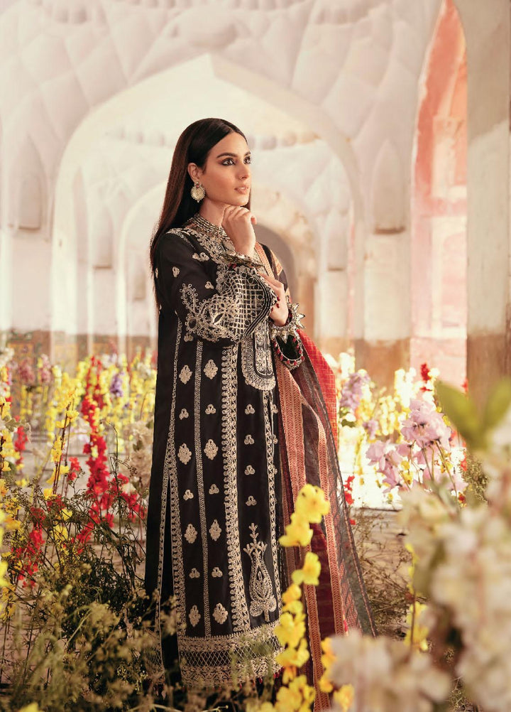 Dilara By Qalamkar Embroidered Lawn Suits Unstitched 3 Piece QLM21L 01 - Luxury Collection