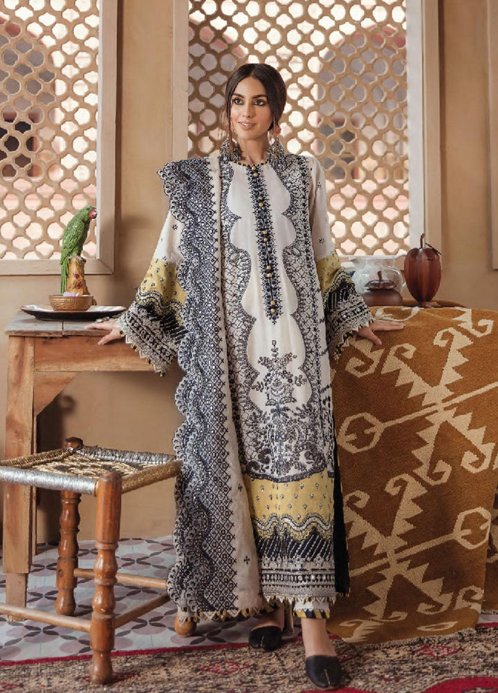 Dilara By Qalamkar Embroidered Lawn Suits Unstitched 3 Piece QLM21L 02 - Luxury Collection