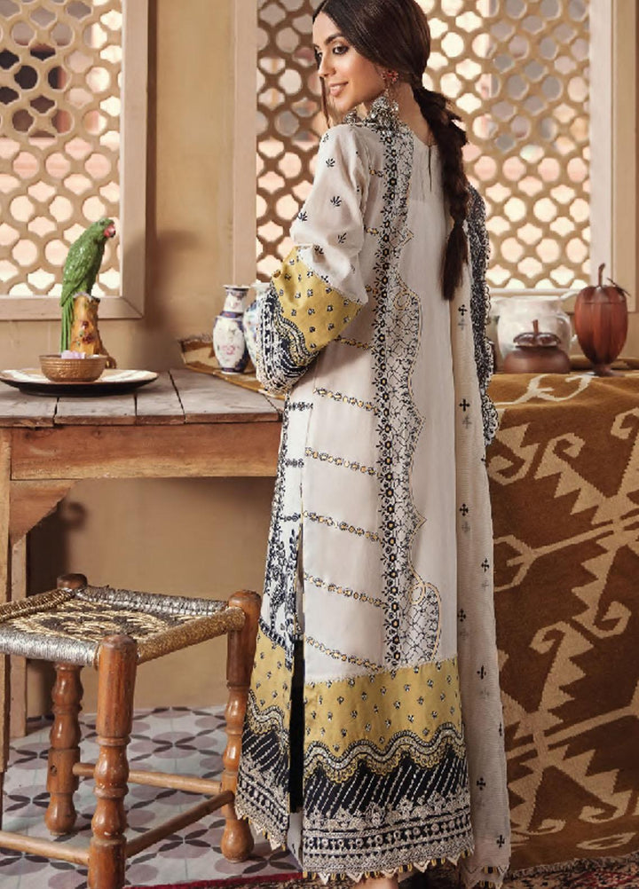 Dilara By Qalamkar Embroidered Lawn Suits Unstitched 3 Piece QLM21L 02 - Luxury Collection