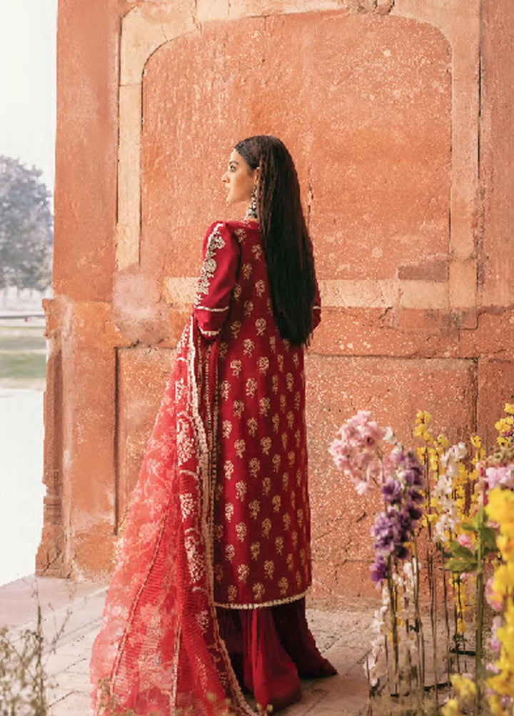 Dilara By Qalamkar Embroidered Lawn Suits Unstitched 3 Piece QLM21L 03 - Luxury Collection
