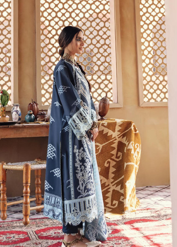 Dilara By Qalamkar Embroidered Lawn Suits Unstitched 3 Piece QLM21L 06 - Luxury Collection