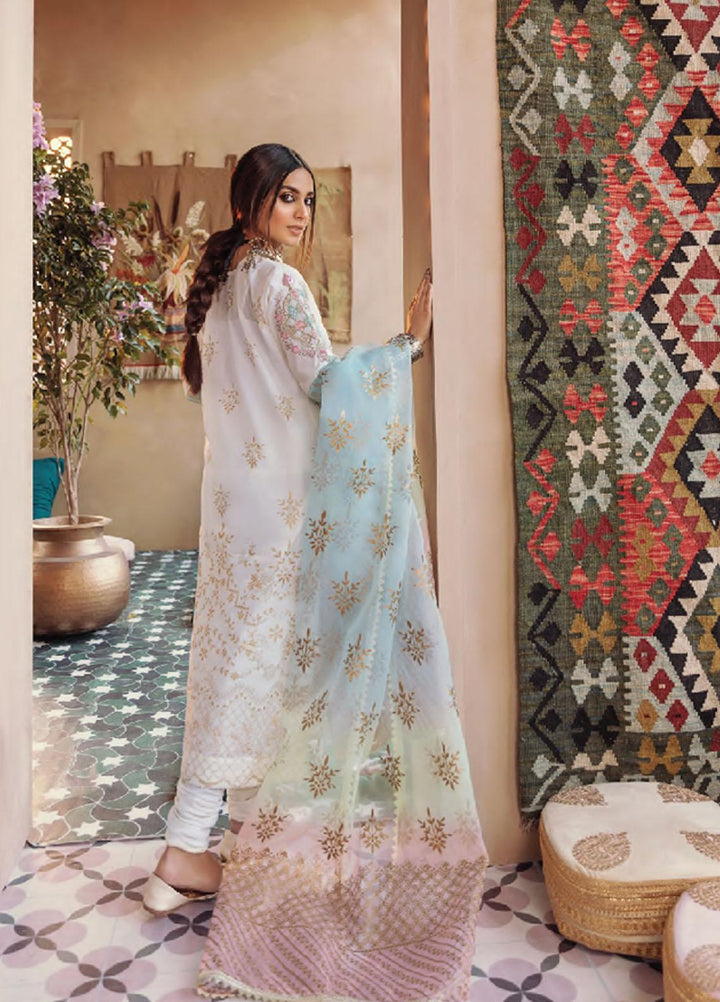 Dilara By Qalamkar Embroidered Lawn Suits Unstitched 3 Piece QLM21L 07 - Luxury Collection