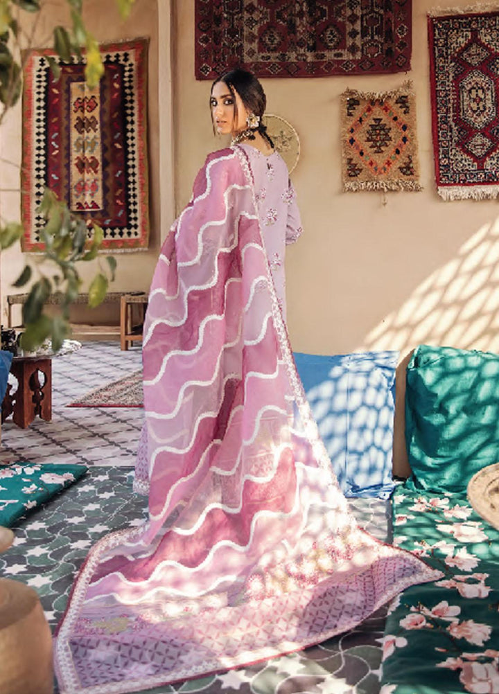 Dilara By Qalamkar Embroidered Lawn Suits Unstitched 3 Piece QLM21L 15 - Luxury Collection