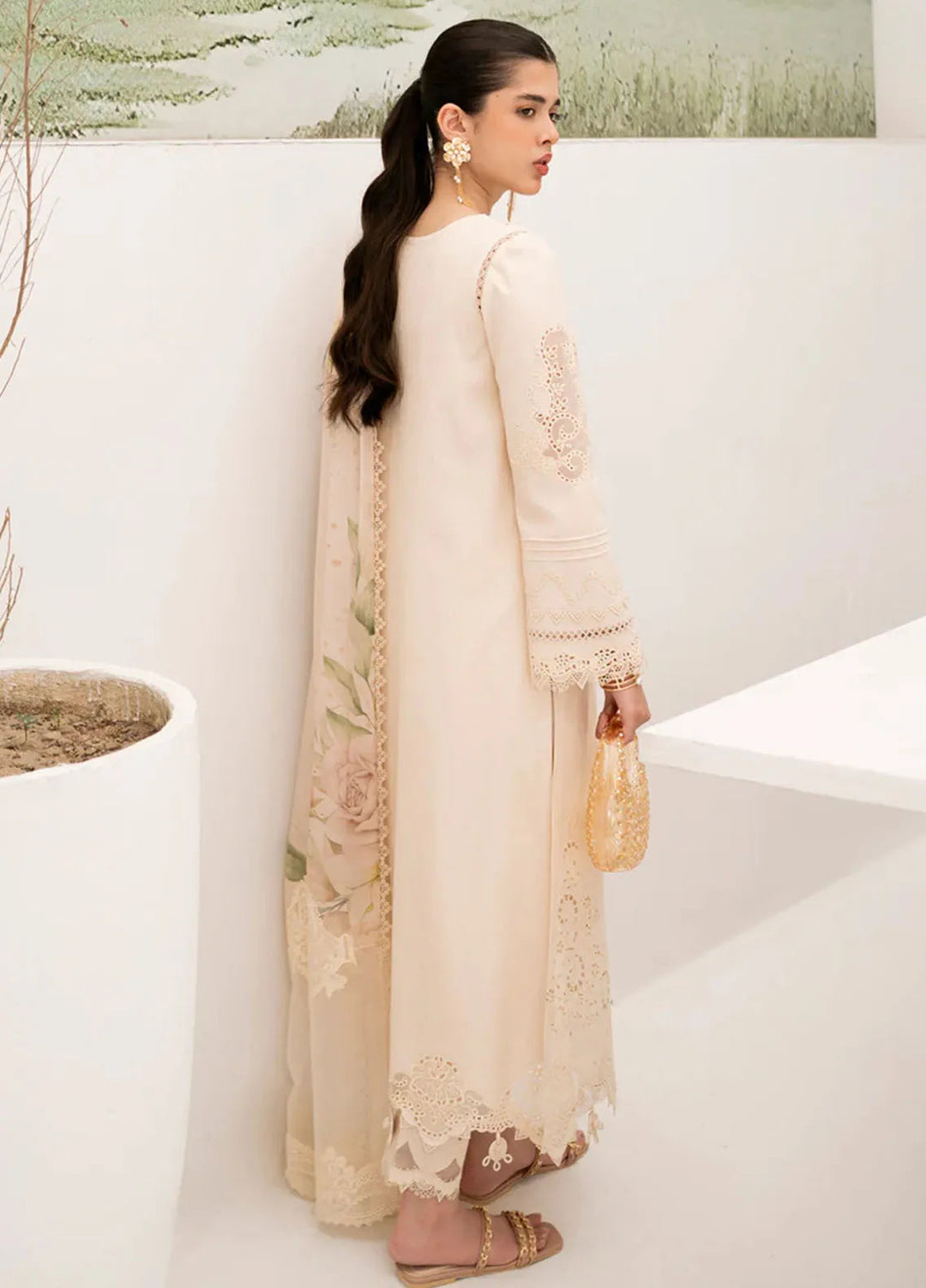 Qalamkar Pret Casual Lawn 3 Piece Suit NM-05 Lila