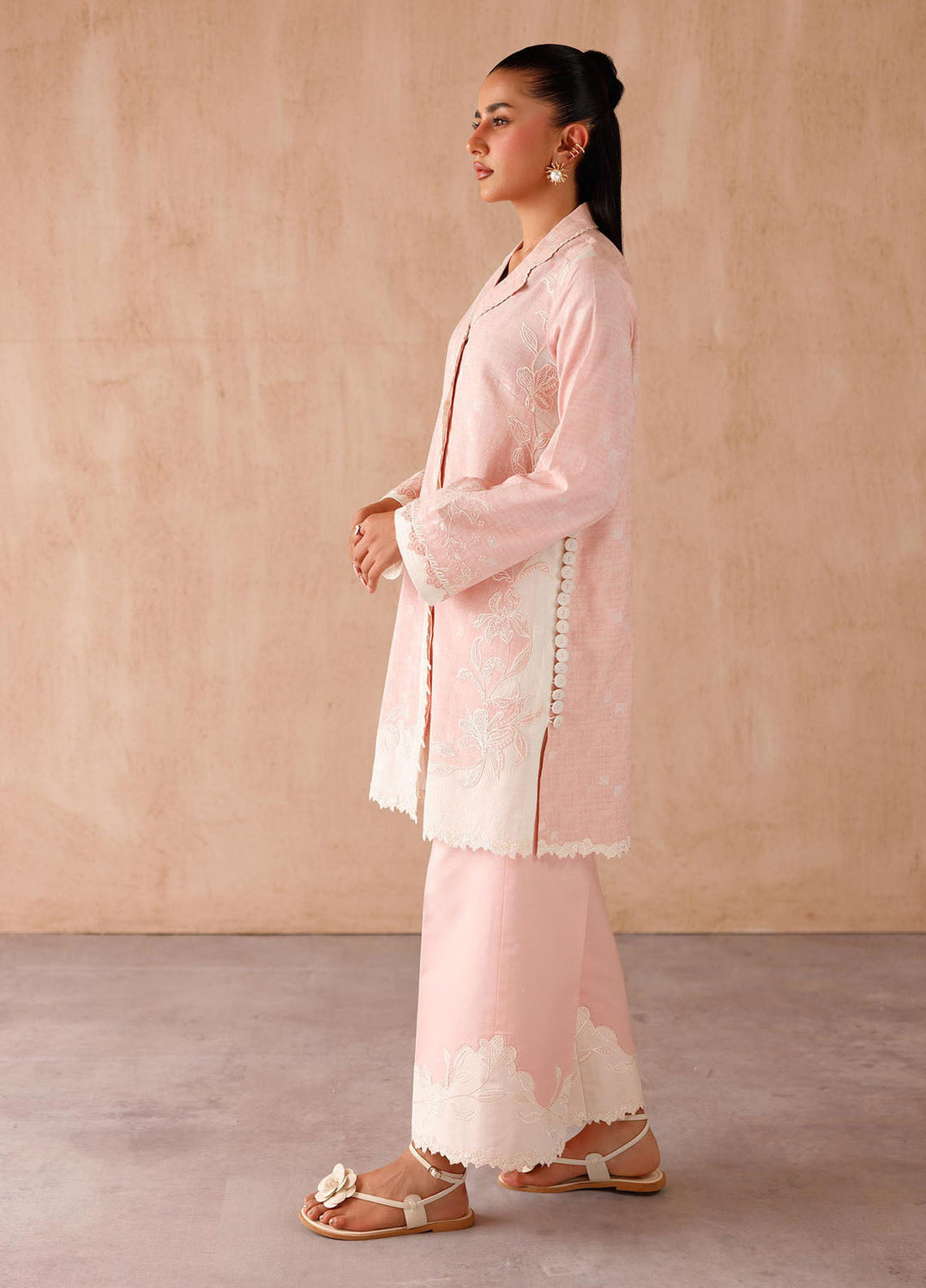 Qalamkar Pret Embroidered Jacquard 2 Piece Suit EP-01 Dena