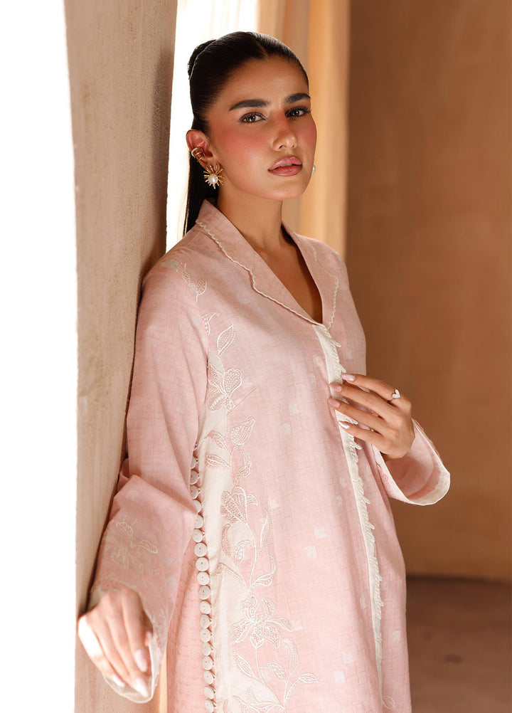 Qalamkar Pret Embroidered Jacquard 2 Piece Suit EP-01 Dena