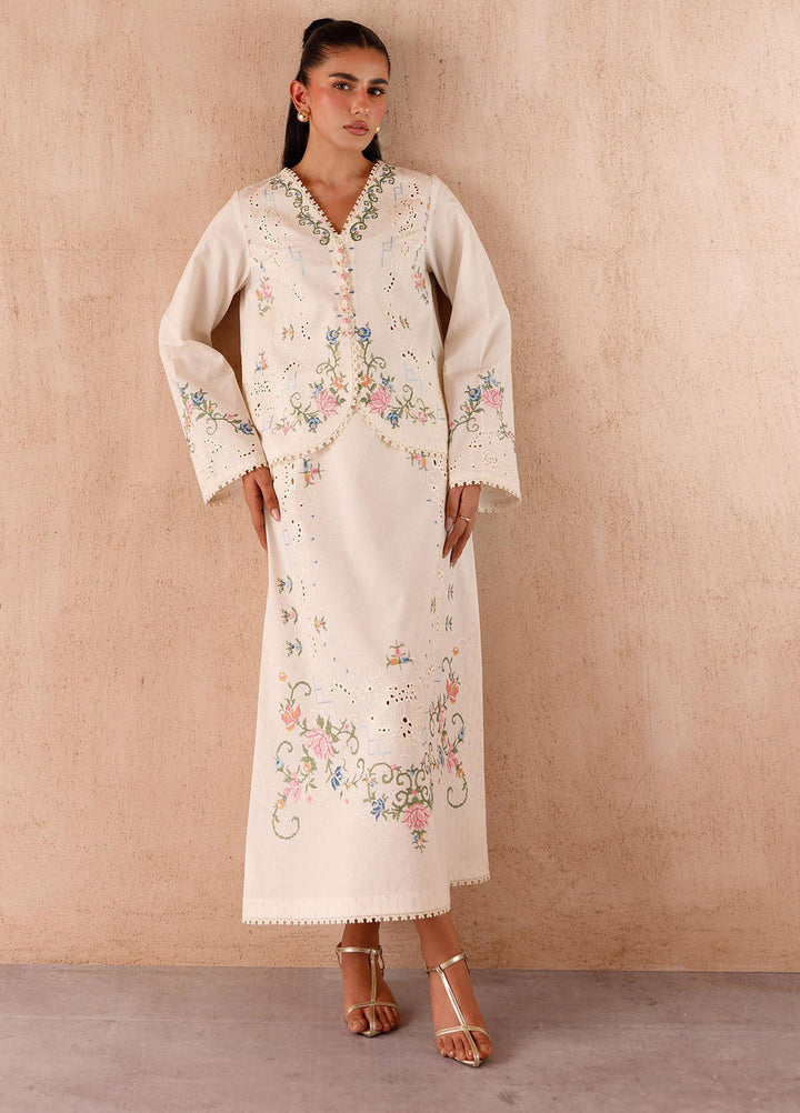Qalamkar Pret Embroidered Jacquard 2 Piece Suit EP-02 Zena