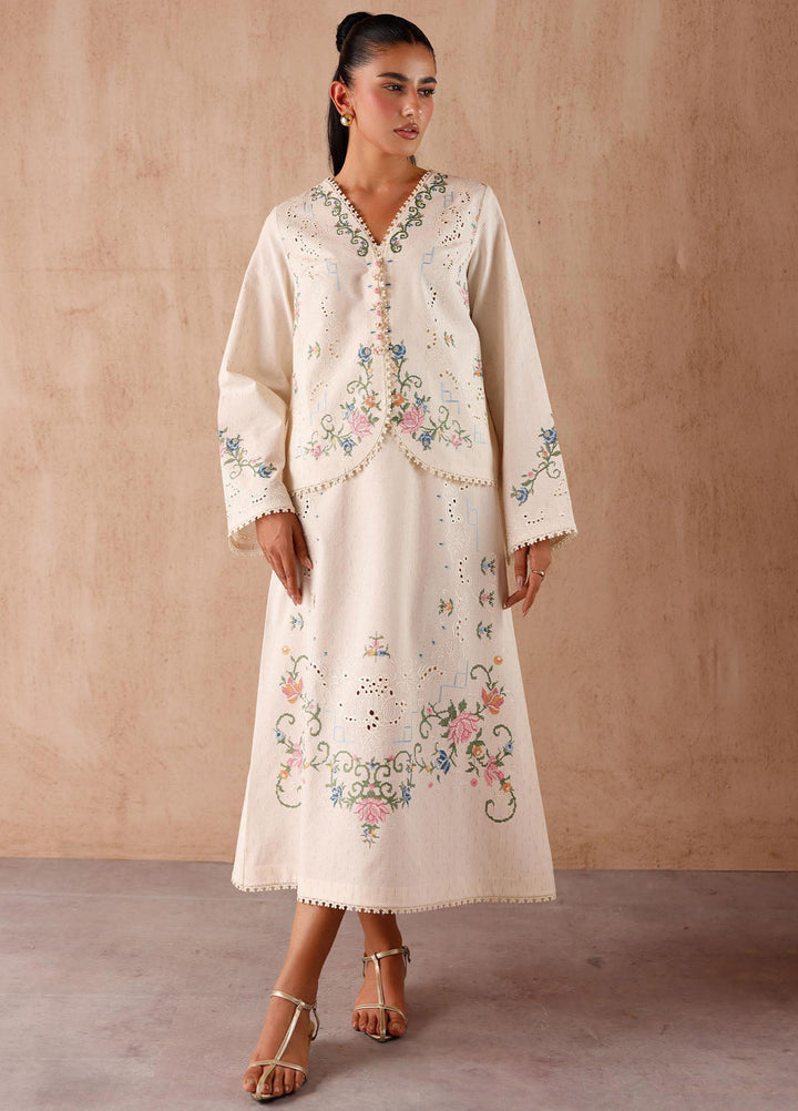 Qalamkar Pret Embroidered Jacquard 2 Piece Suit EP-02 Zena