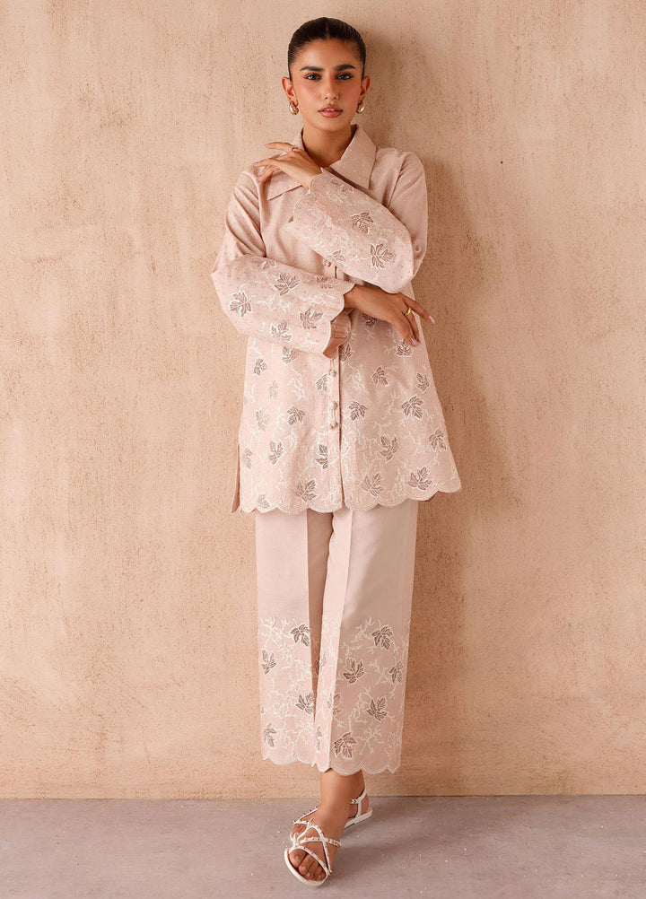 Qalamkar Pret Embroidered Jacquard 2 Piece Suit EP-04 Lumi