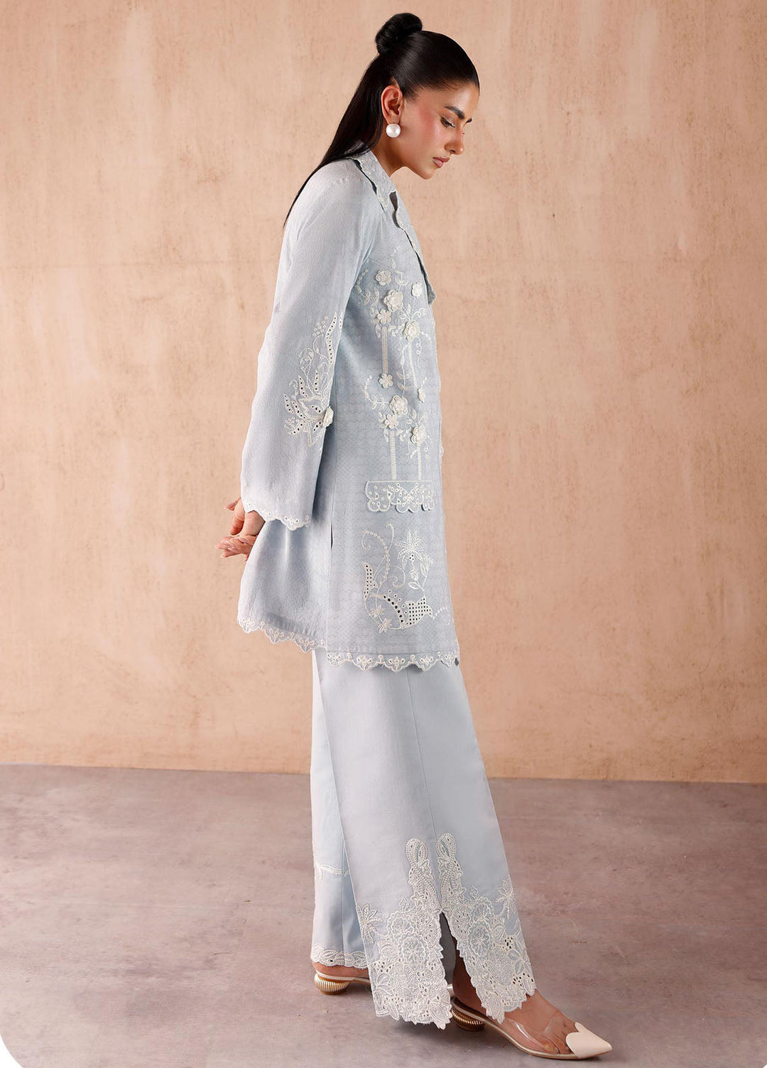 Qalamkar Pret Embroidered Jacquard 2 Piece Suit EP-05 Gaya