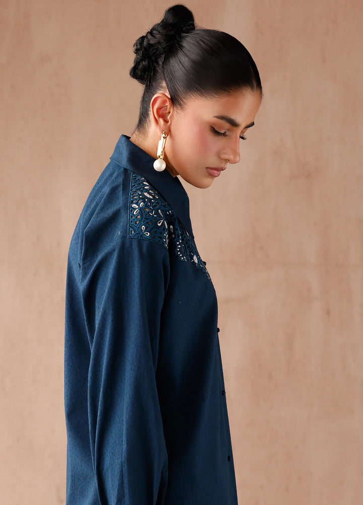 Qalamkar Pret Embroidered Jacquard 2 Piece Suit EP-08 Rumi