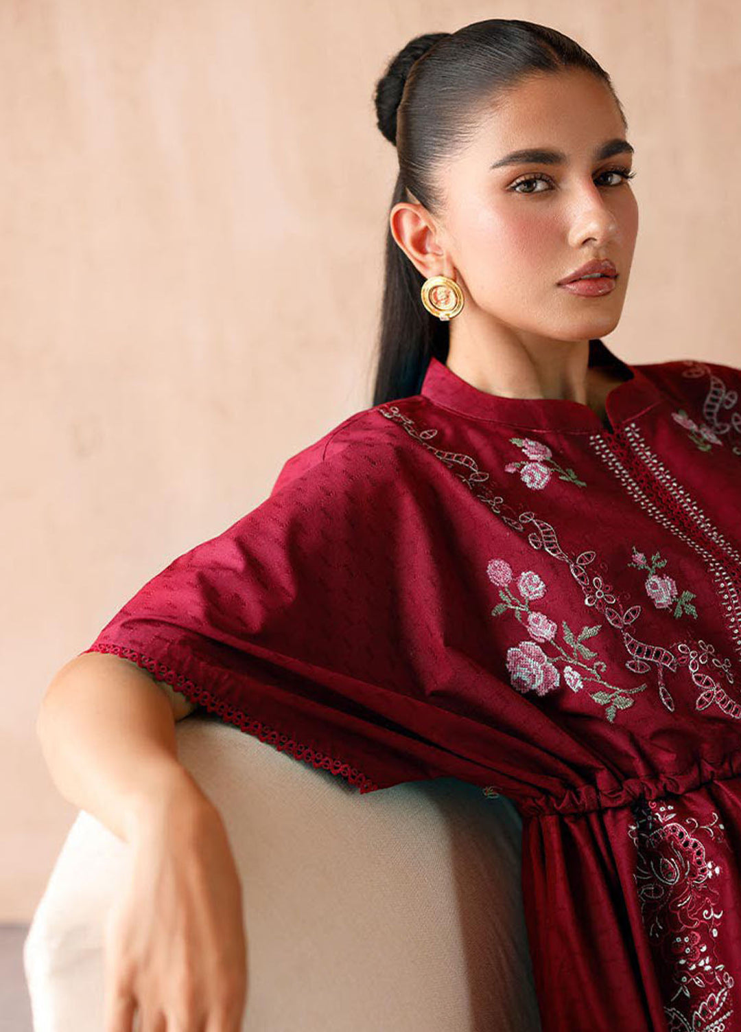 Qalamkar Pret Embroidered Jacquard 2 Piece Suit EP-09 Aria
