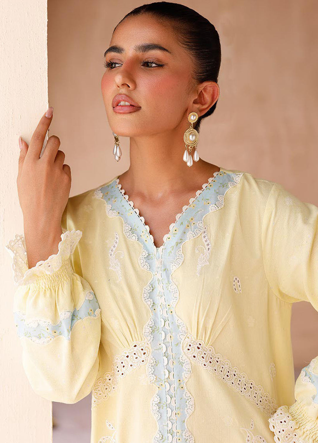 Qalamkar Pret Embroidered Jacquard 2 Piece Suit EP-10 Elin