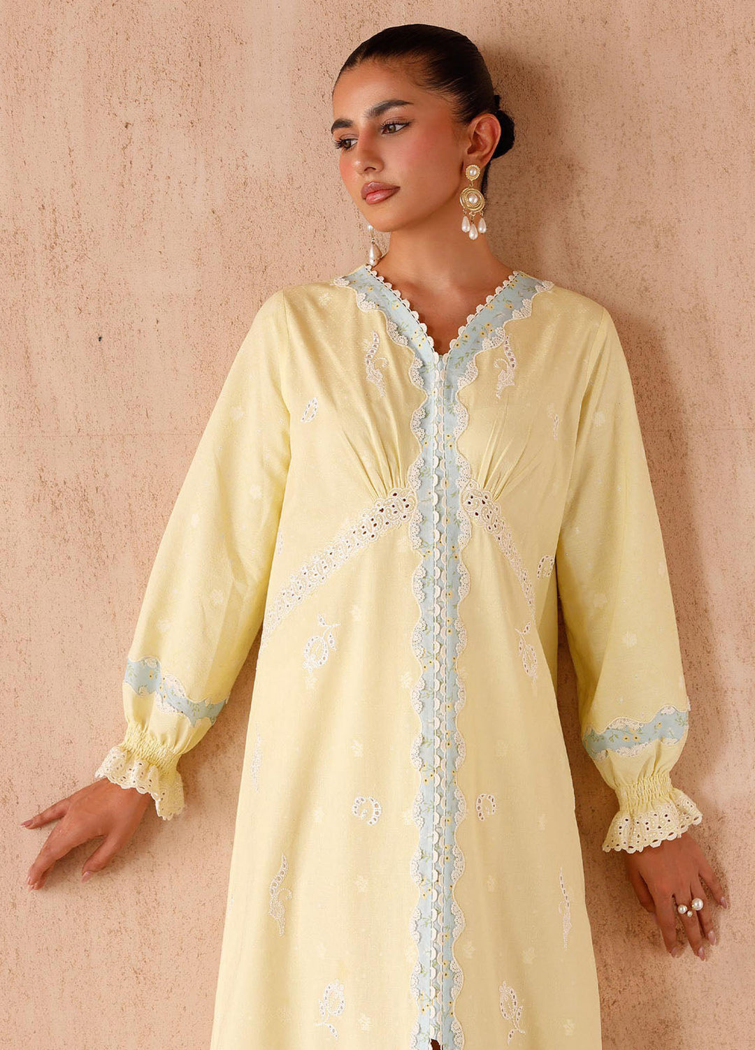 Qalamkar Pret Embroidered Jacquard 2 Piece Suit EP-10 Elin