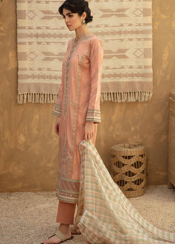 Qline By Qalamkar Embroidered Lawn Suits Unstitched 3 Piece QLM21Q 02 Fehmeen - Summer Collection