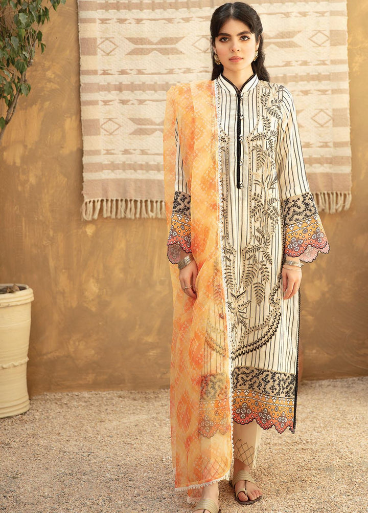 Qline By Qalamkar Embroidered Lawn Suits Unstitched 3 Piece QLM21Q 04 Zara - Summer Collection