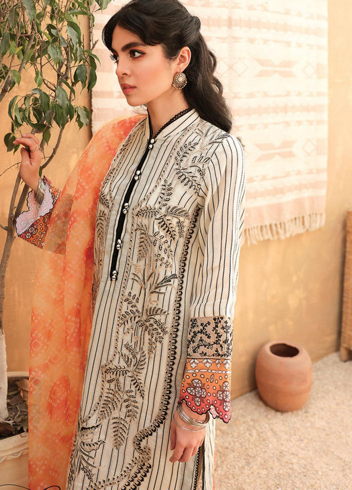 Qline By Qalamkar Embroidered Lawn Suits Unstitched 3 Piece QLM21Q 04 Zara - Summer Collection