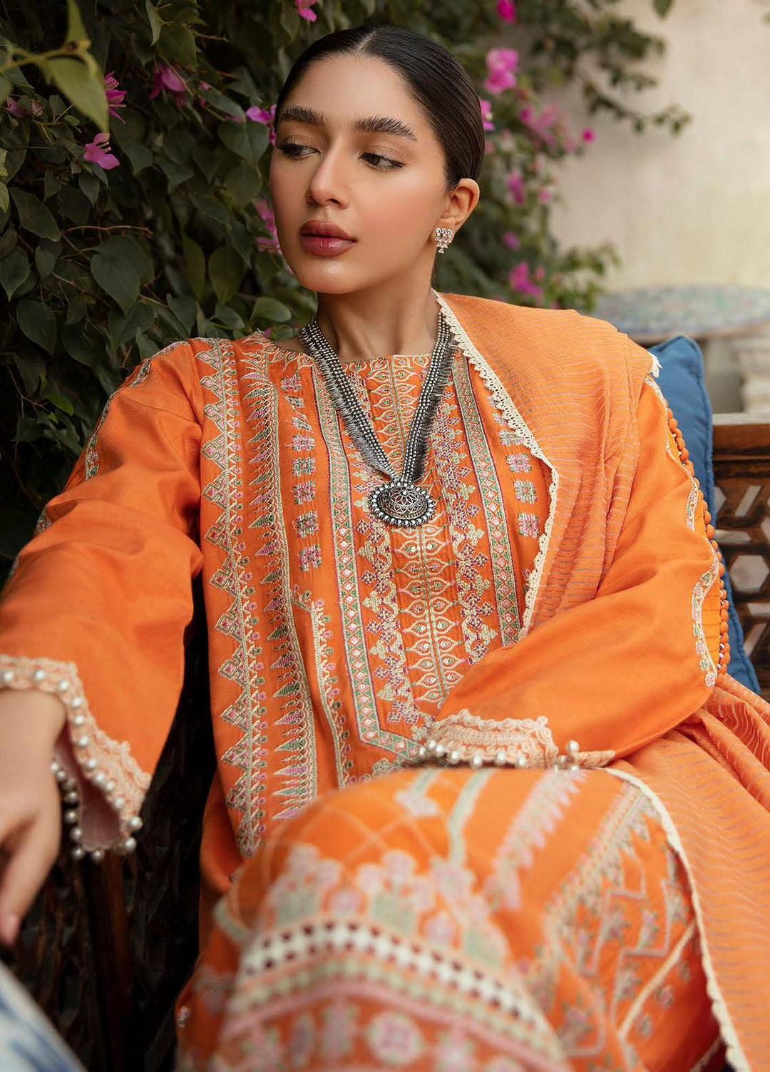 Qalamkar Embroidered Linen Suits Unstitched 3 Piece QLM21LN  NW-12 - Winter Collection