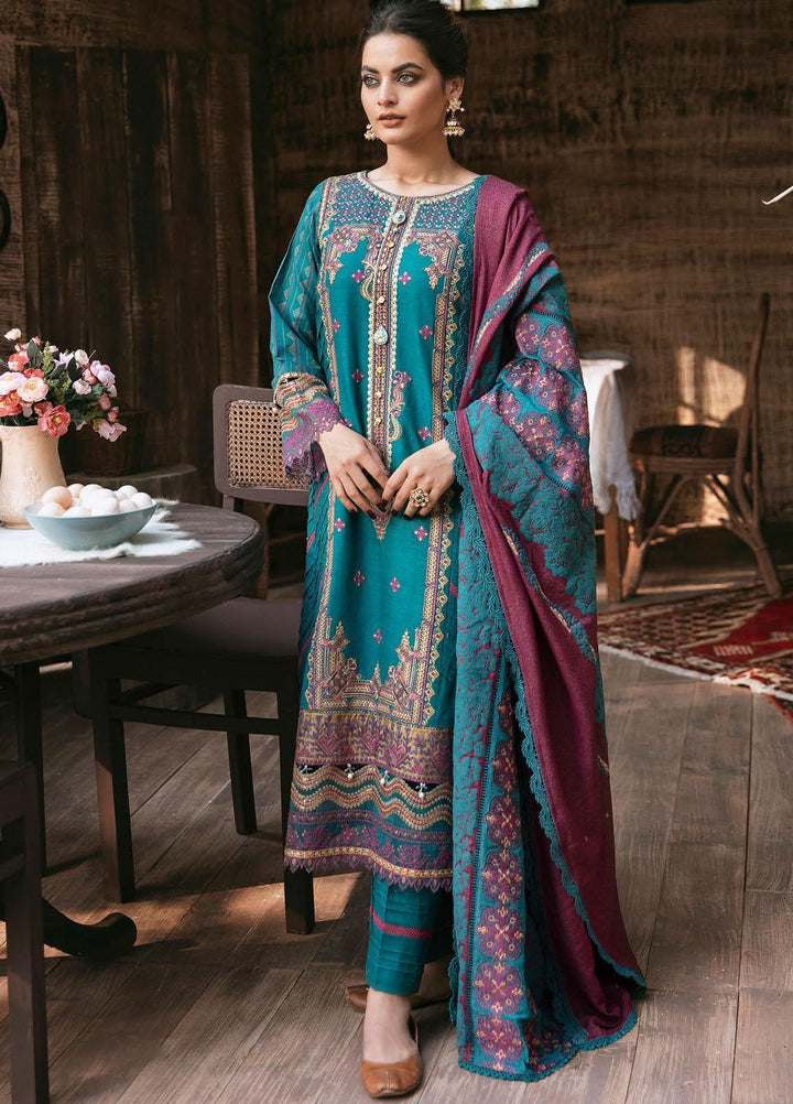 Qalamkar Embroidered Schiffli Suits Unstitched 3 Piece QLM21WS KK-01 - Winter Collection