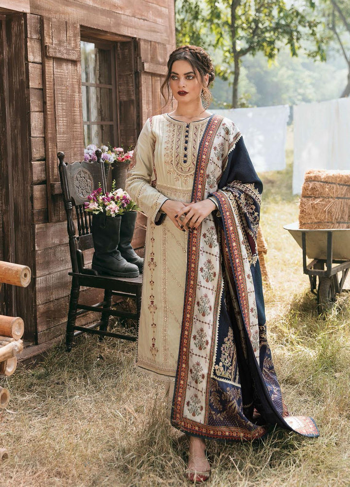 Qalamkar Embroidered Organza Suits Unstitched 3 Piece QLM21WS KK-03 - Winter Collection