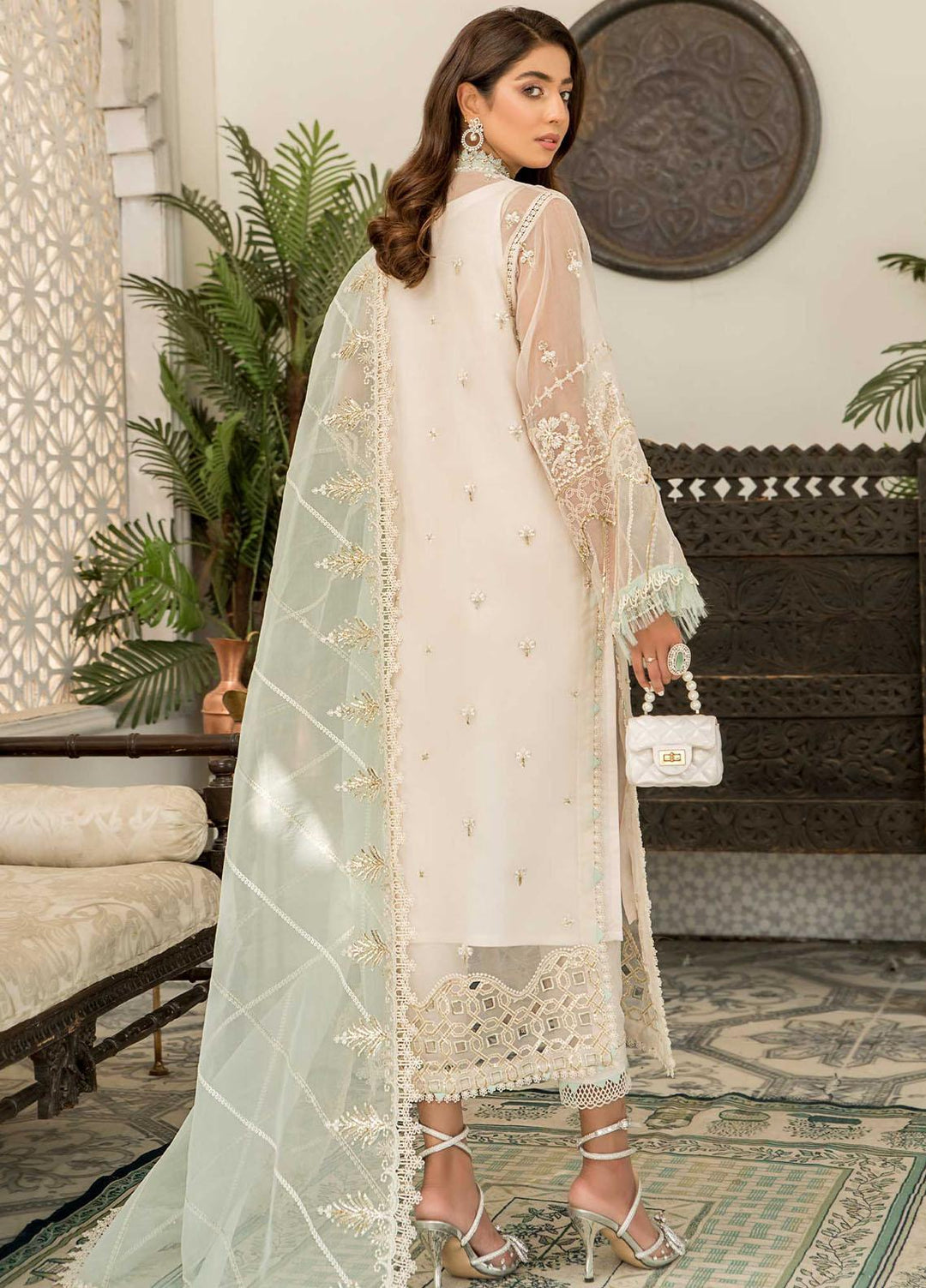 Suveez Luxury Pret  Organza 4 Piece Suit SZ22PQ NOORAH