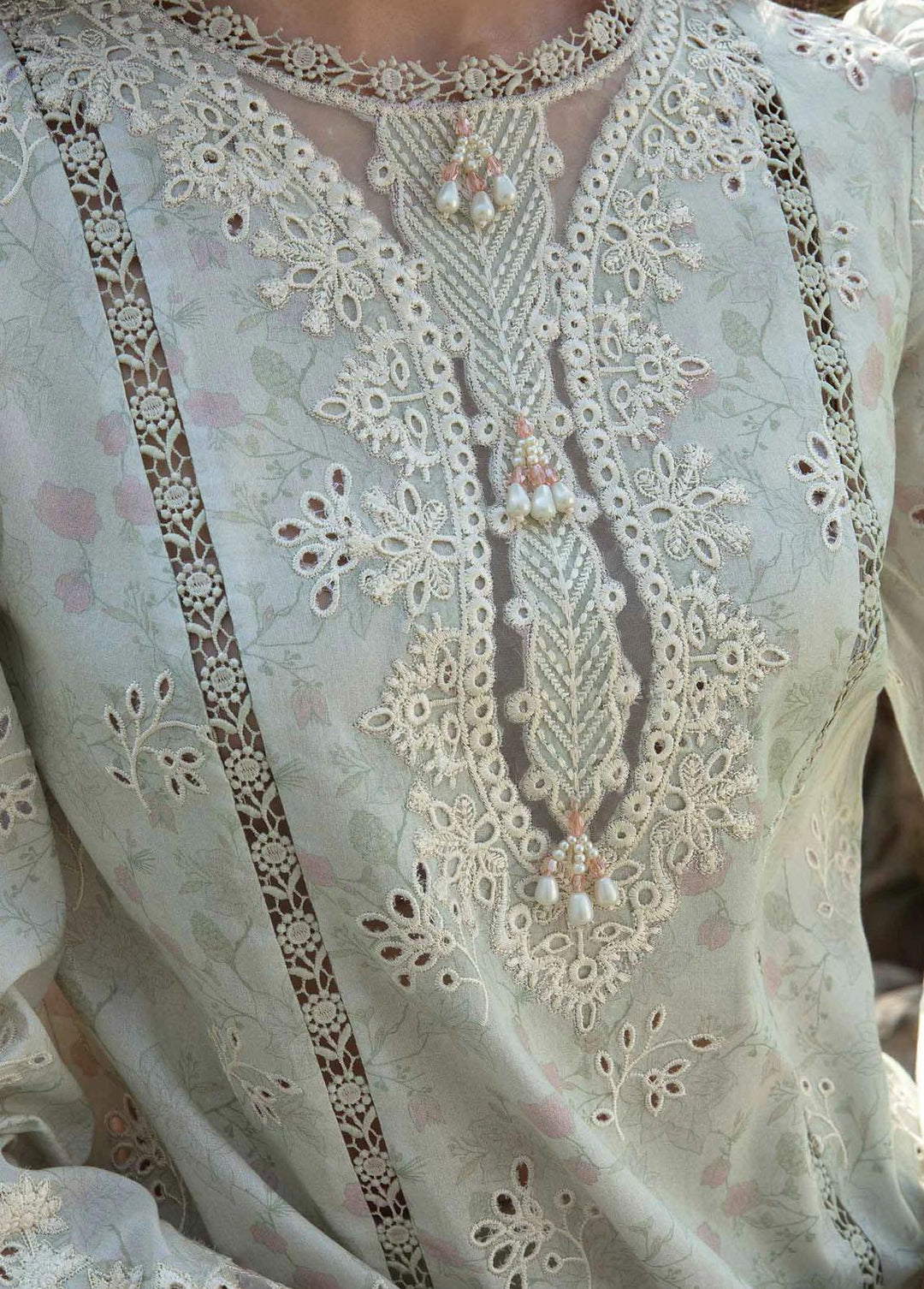 Qline by Qalamkar Embroidered Lawn Suits Unstitched 3 Piece QLM23Q AK-12 Giza - Luxury Collection