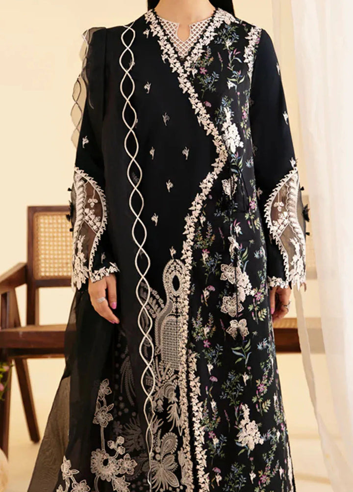 Qlinekari By Qalamkar Embroidered Lawn Suit Unstitched 3 Piece QLM24QK SQ-03 Marwa - Summer Collection