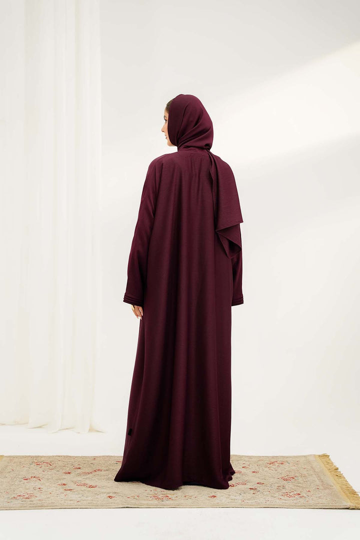 Divinely Crafted Abaya Casual Crepe 1 Piece Rumman Abaya | Solid