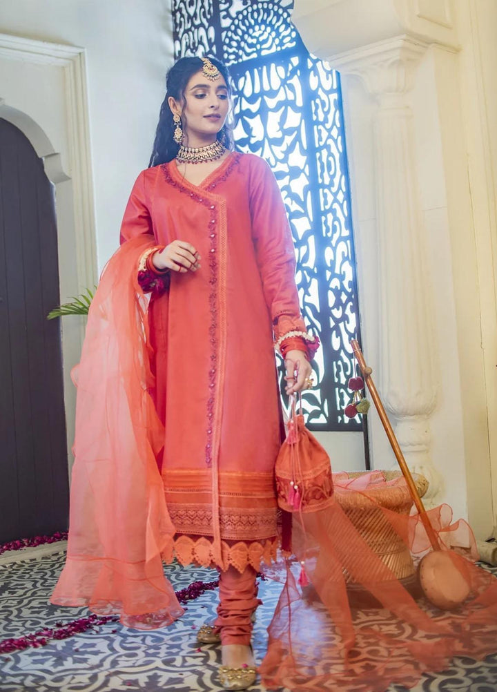 Nuriyaa Luxury Pret Embroidered Lawn 2 Piece NR21RY Raag-e-Nahl