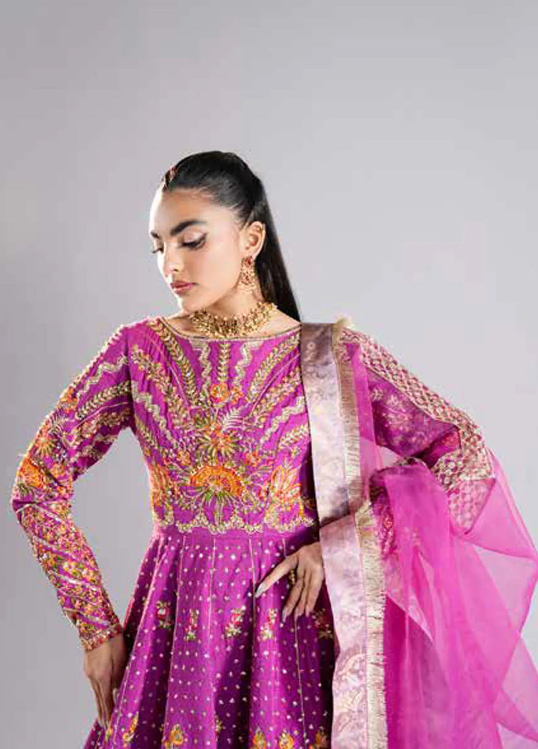 Raah by Maryum N Maria Embroidered Grip Suits Unstitched 3 Piece MNM24RU MS-40003 Bina - Formals Collection