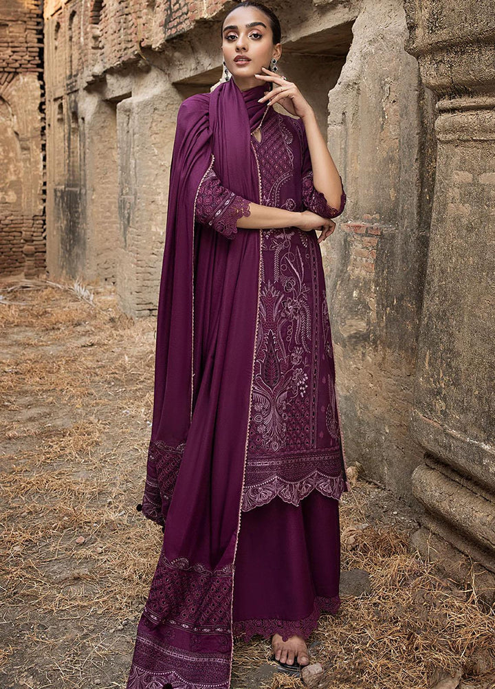 Raahi By Izel Embroidered Fiber Suits Unstitched 3 Piece IZL23RH Kaawish - Winter Collection