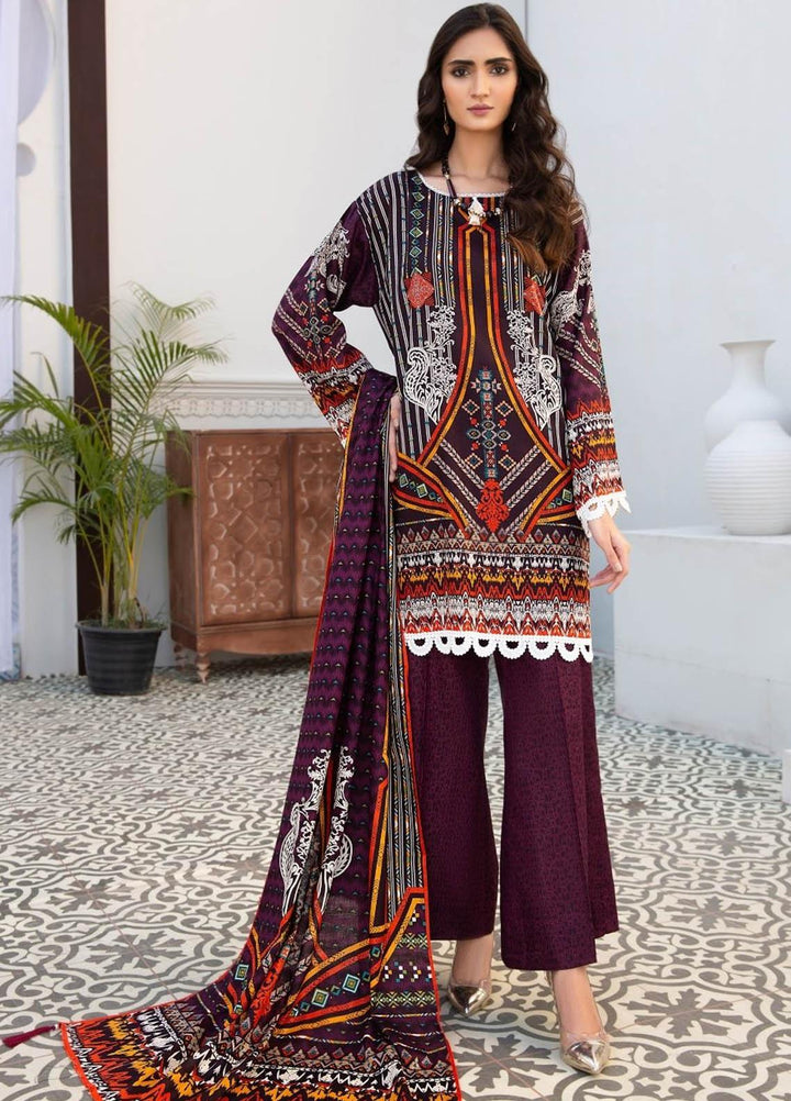 Ittehad Textiles Printed Lawn Suits Unstitched 3 Piece IT21R LF-RHT-21707A - Summer Collection