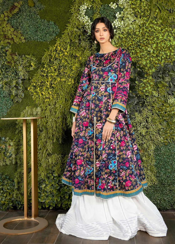 Rahat by Ittehad Textiles Printed Lawn  Unstitched Kurties ITD21RK 21507B - Summer Collection