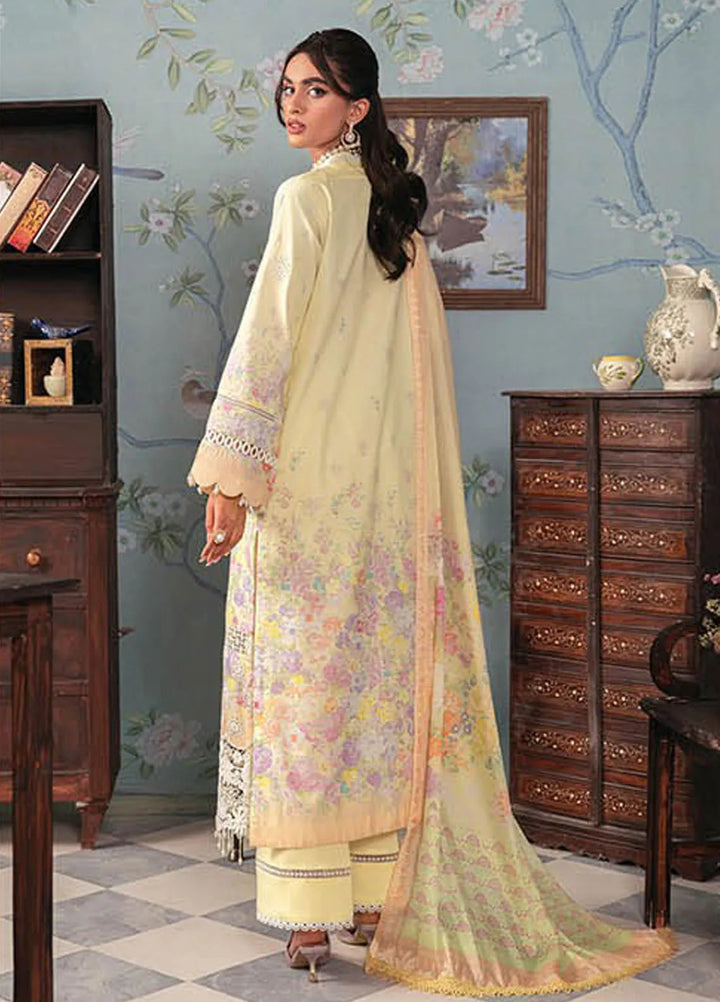 Rajbari Embroidered Chikan Suit Unstitched 3 Piece RB24C D-01 - Summer Collection