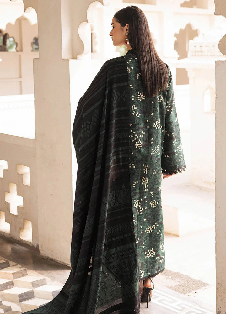 Rajbari Embroidered Khaddar Suit Unstitched 3 Piece RB24W 1A - Winter Collection