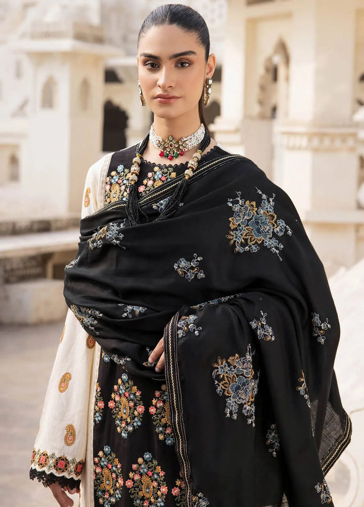 Rajbari Embroidered Khaddar Suit Unstitched 3 Piece RB24W 3A - Winter Collection