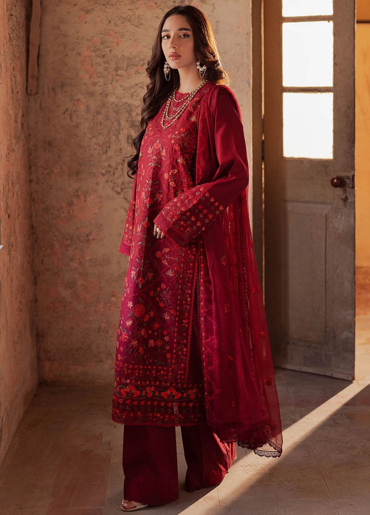 RajBari Embroidered Lawn Suit Unstitched 3 Piece RB24S 4-A - Summer Collection