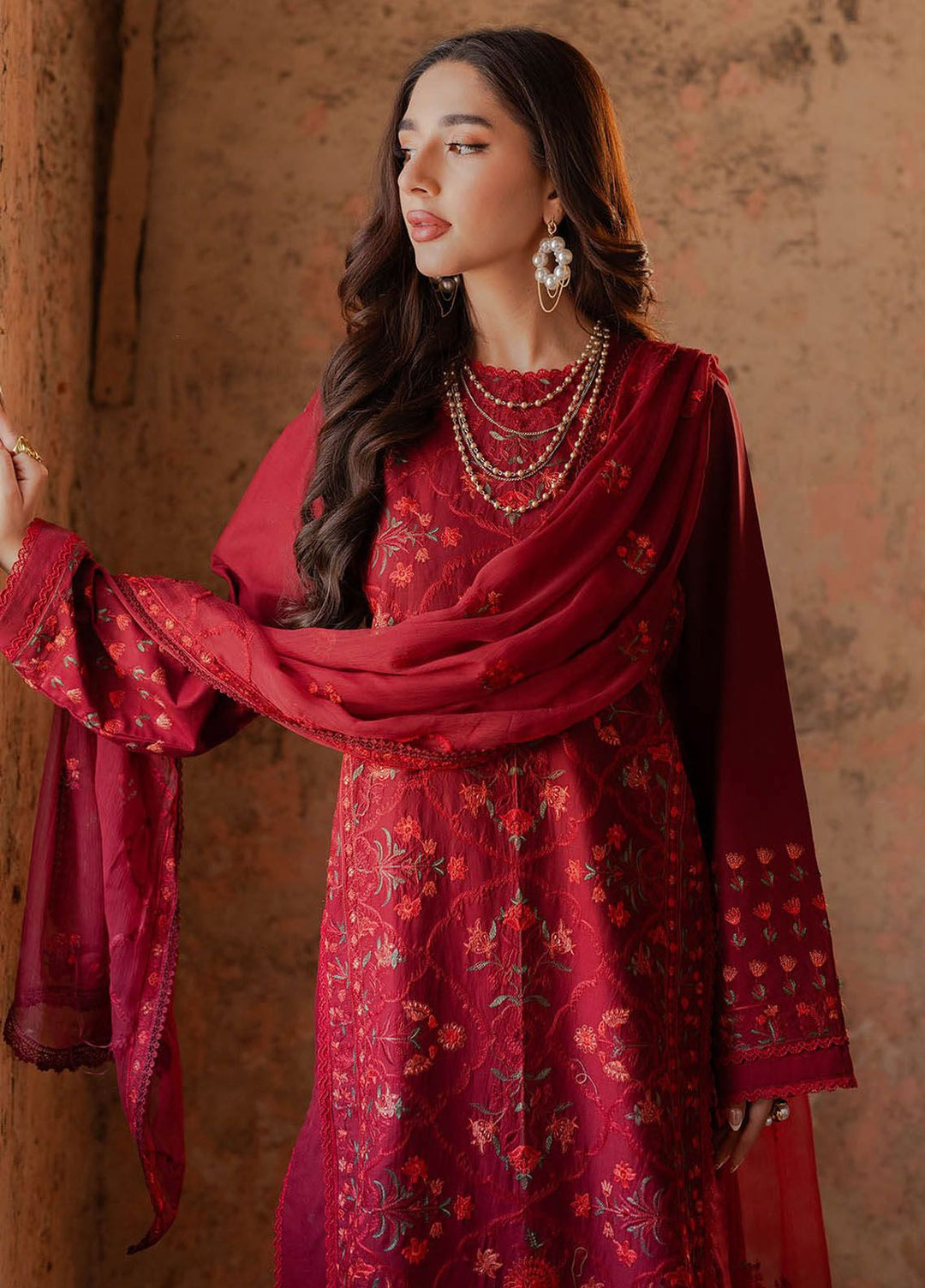 RajBari Embroidered Lawn Suit Unstitched 3 Piece RB24S 4-A - Summer Collection