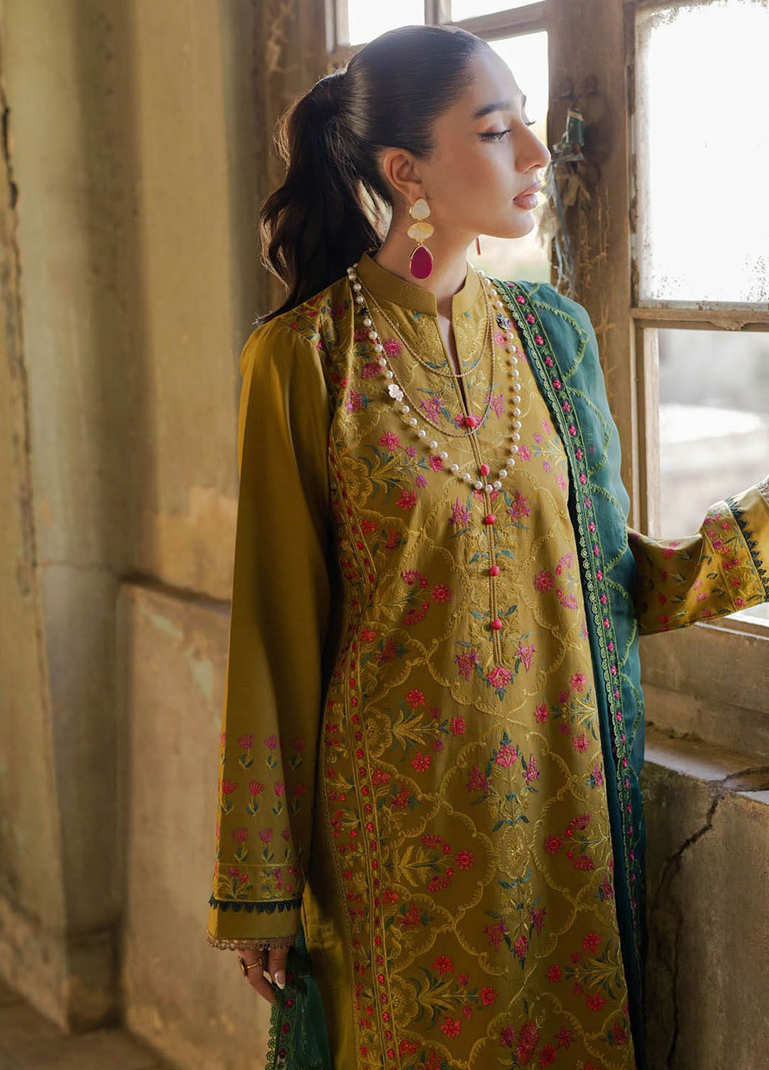RajBari Embroidered Lawn Suit Unstitched 3 Piece RB24S 4-B - Summer Collection