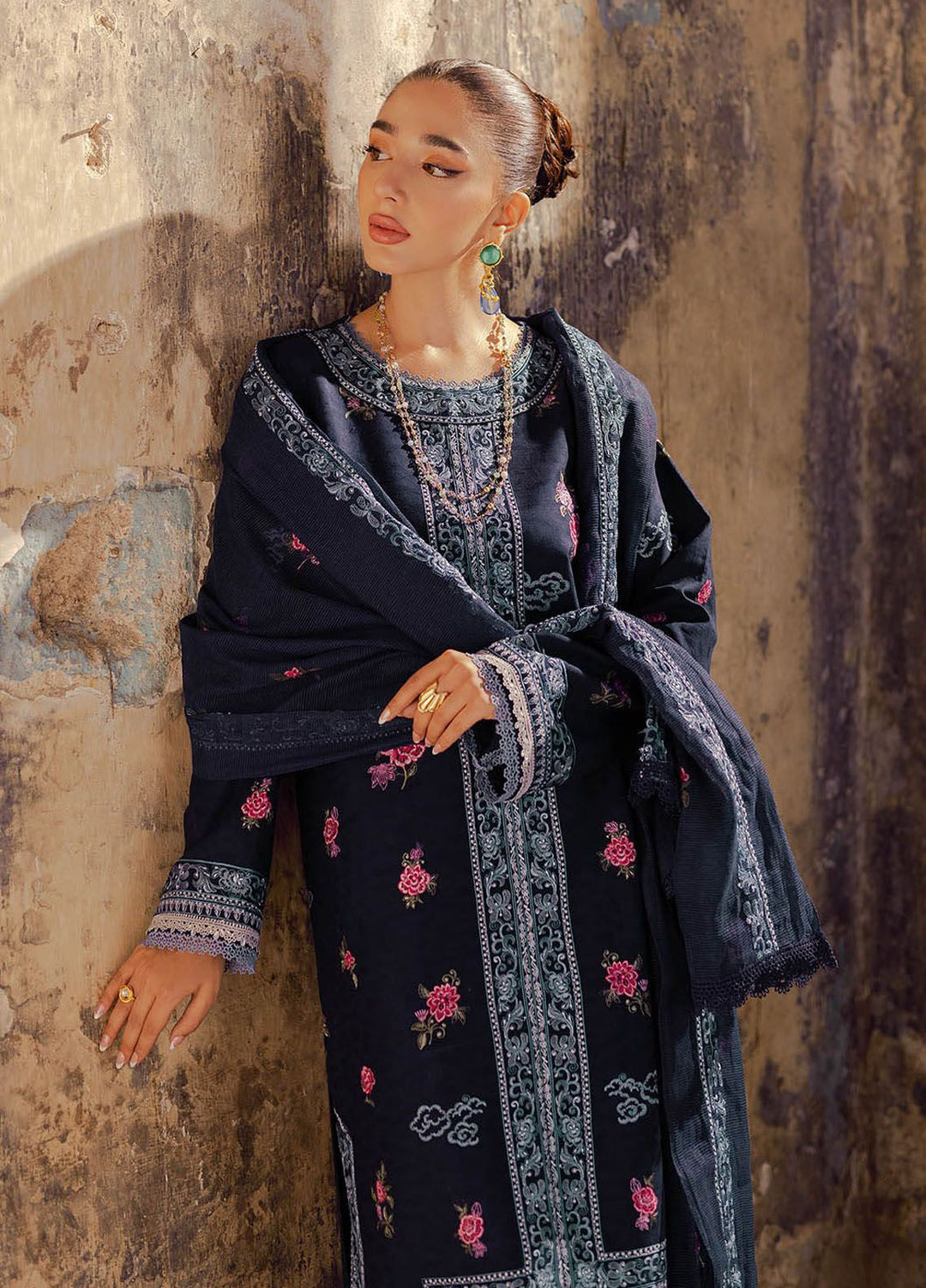 RajBari Embroidered Lawn Suit Unstitched 3 Piece RB24S 6-A - Summer Collection