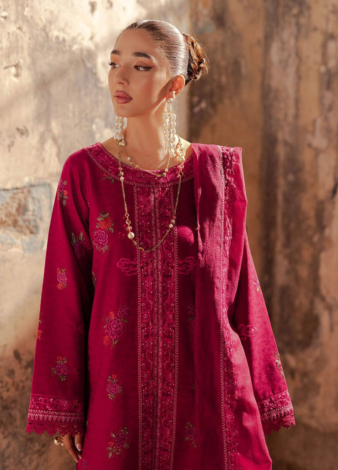 RajBari Embroidered Lawn Suit Unstitched 3 Piece RB24S 6-B - Summer Collection